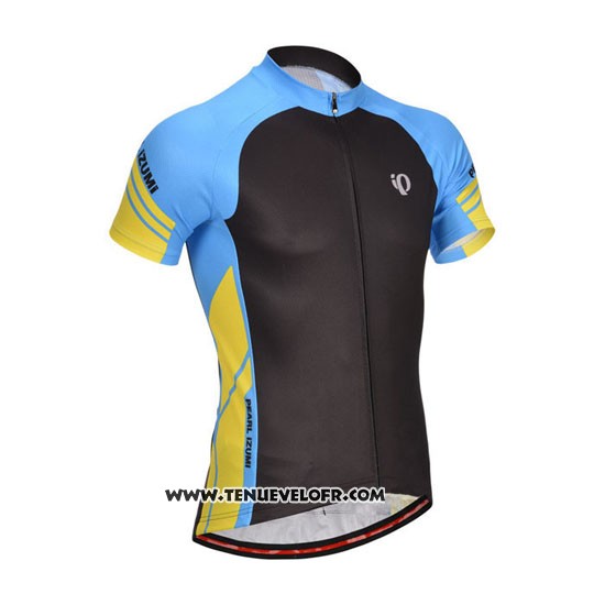 2014 Maillot Ciclismo Pearl Izumi Noir et Bleu Manches Courtes et Cuissard
